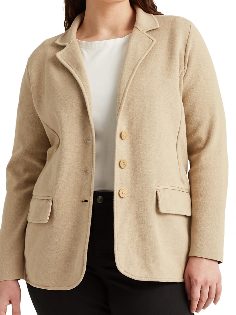 Lauren Ralph Lauren Beige Tailored Blazer